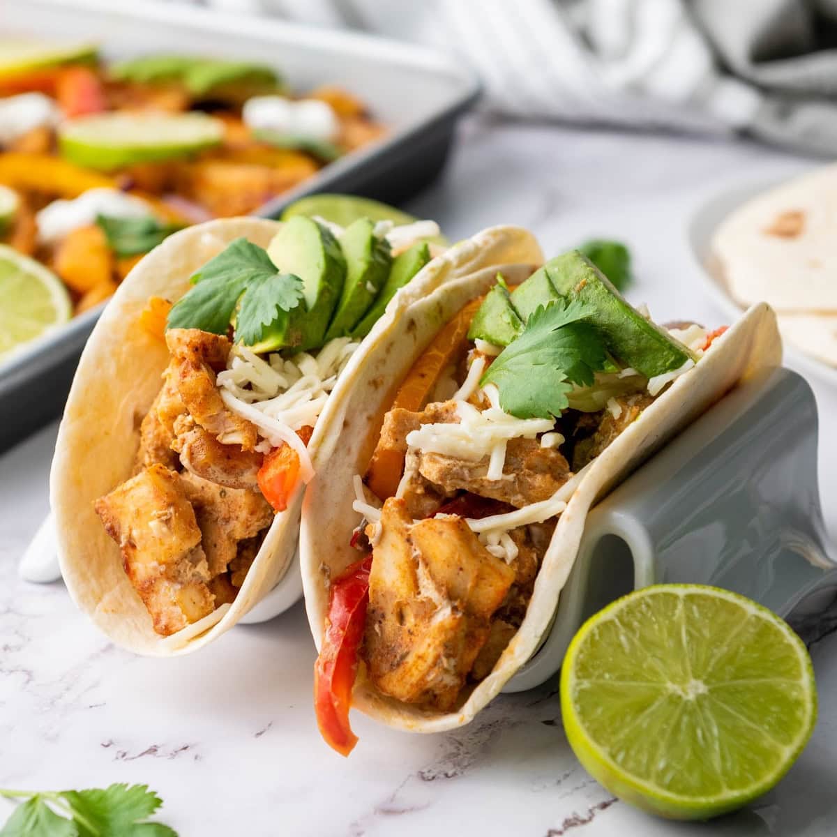 Sheet Pan Chicken Fajitas 1 chicken fajitas featured image
