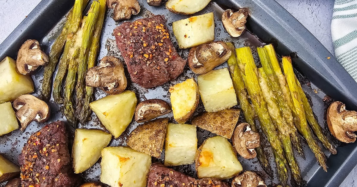 Sheet Pan Steak and Vegetables Featured Image
