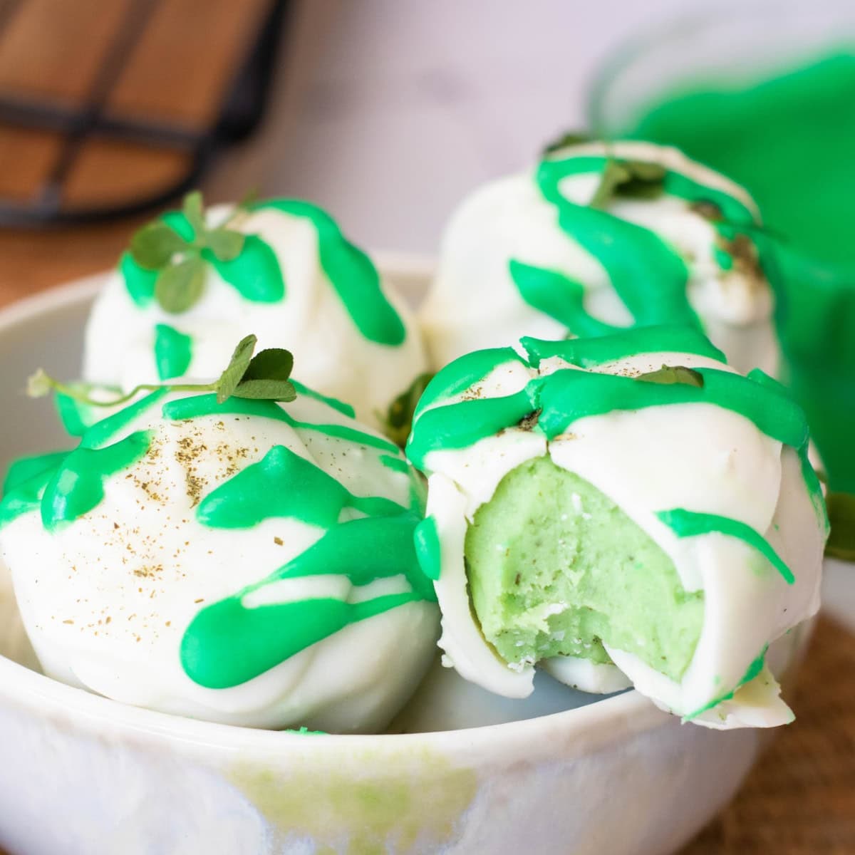 St. Patrick’s Day Green Tea Truffles 1 St. Patrick’s Day Green Tea Truffles