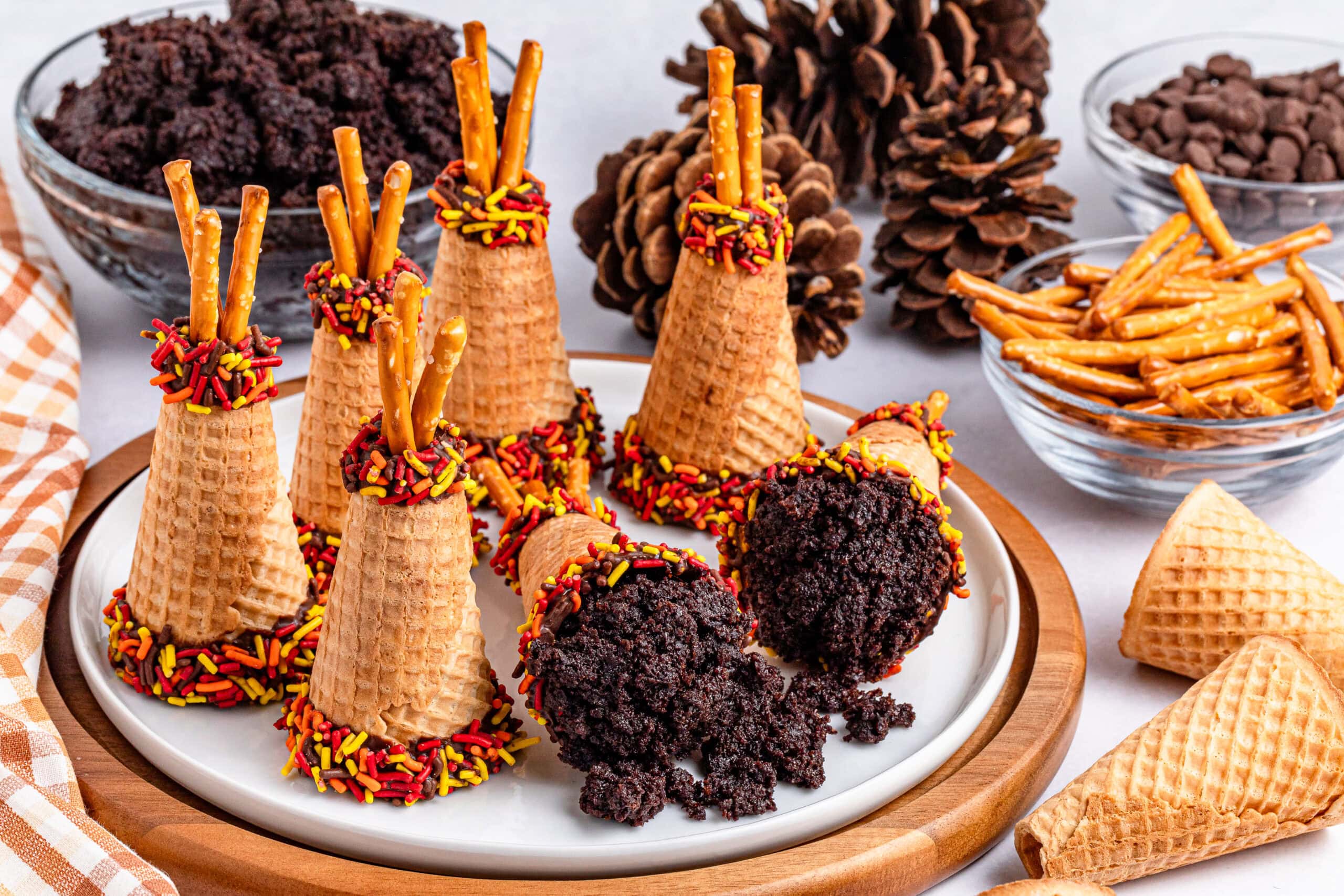 Crafty, Cute, and Yummy Teepee Sugar Cones 1 Crafty, Cute, and Yummy Teepee Sugar Cones