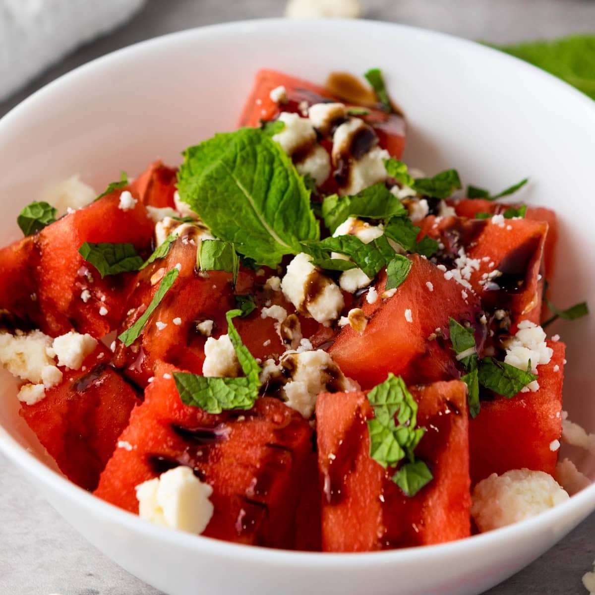 Watermelon Feta Salad with Balsamic Glaze 1 watermelon feta salad featured image