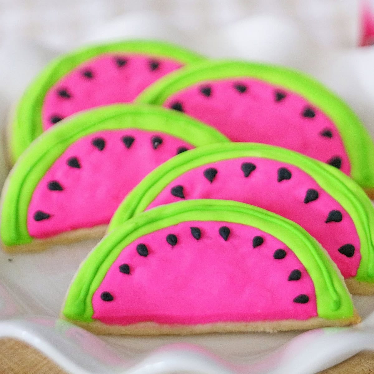 Watermelon Slice Cookies 1 Watermelon Slice Cookies